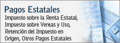 Pagos Estatales - Impuesto sobre la Renta Estatal, Impuesto sobre Ventas y Uso, Retencin del Impuesto en Origen, Otros Pagos Estatales